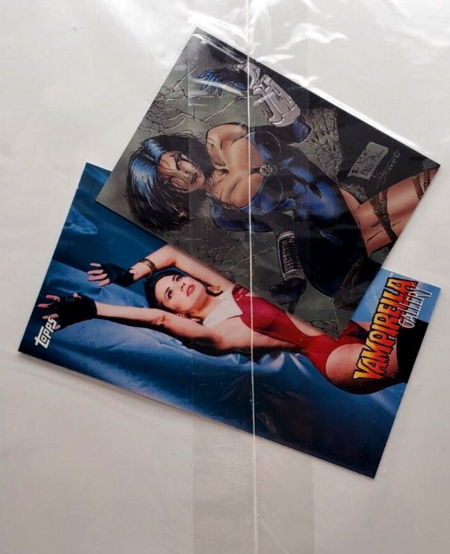 WIZARD BAD GIRLS SPECIAL VAMPIRELLA SHI LADY DEATH W/POSTER & Cards Fac. Sealed