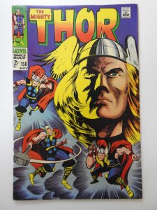 Thor #158 (1968) Origin Dr. Donald Blake! Beautiful VF- Condition!