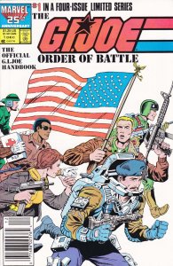 G.I. Joe Order of Battle #1 (Newsstand) VF ; Marvel | American Flag Cover