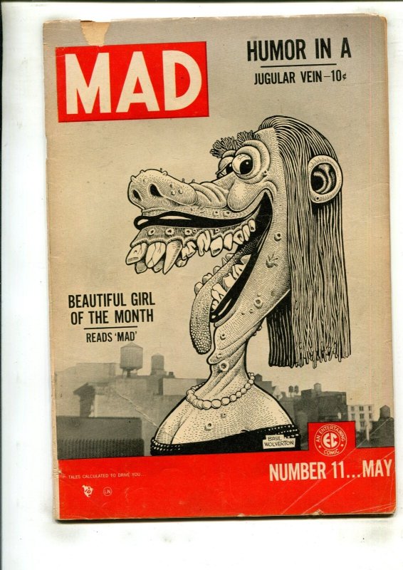 MAD #11 (2.5) BASIL WOLVERTON!! 1954