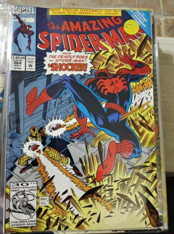 Amazing Spider-Man  # 364 1992 marvel the shocker scrourge peter parker 