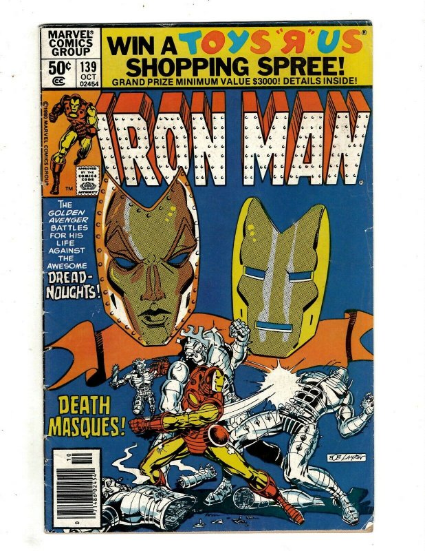 10 Iron Man Marvel Comics # 127 134 135 136 137 138 139 140 141 142 Stark J451