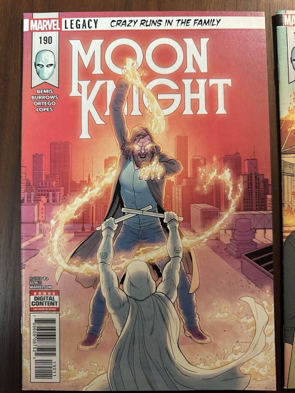 Moon Knight #190-191 Set NM- Jacen Burrows Art (Marvel 2018)