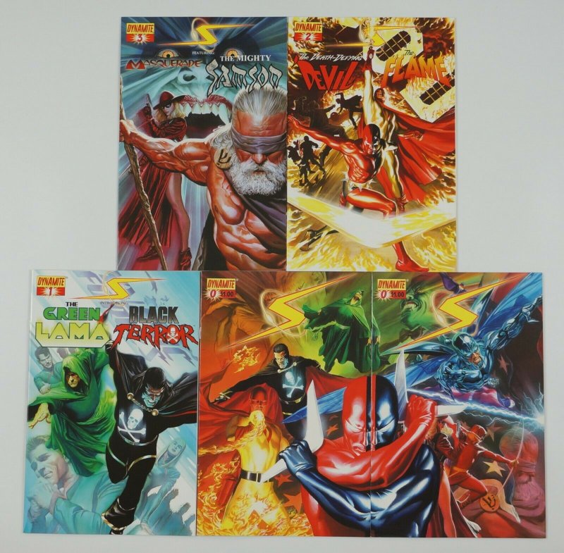 Project Superpowers #0 & 1-7 VF/NM complete series + (2) more -white variant set