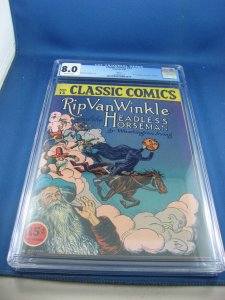 CLASSIC COMICS 12 HRN 20 CGC 8.0 RIP VAN WINKLE GILBERTON