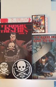 Terror In The Trenches Graphic Novel, Print, Card, Patch, & Sticker Set