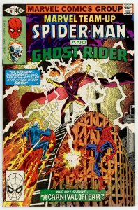 Marvel Team-Up 91 NM 9.2 Marvel 1980 Bronze Age Spider-Man Ghost Rider