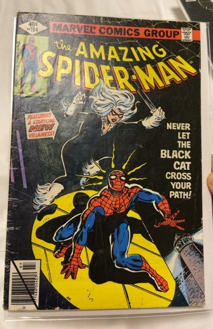 The Amazing Spider-Man #194 (1979)first app of the Black Cat needs a press
