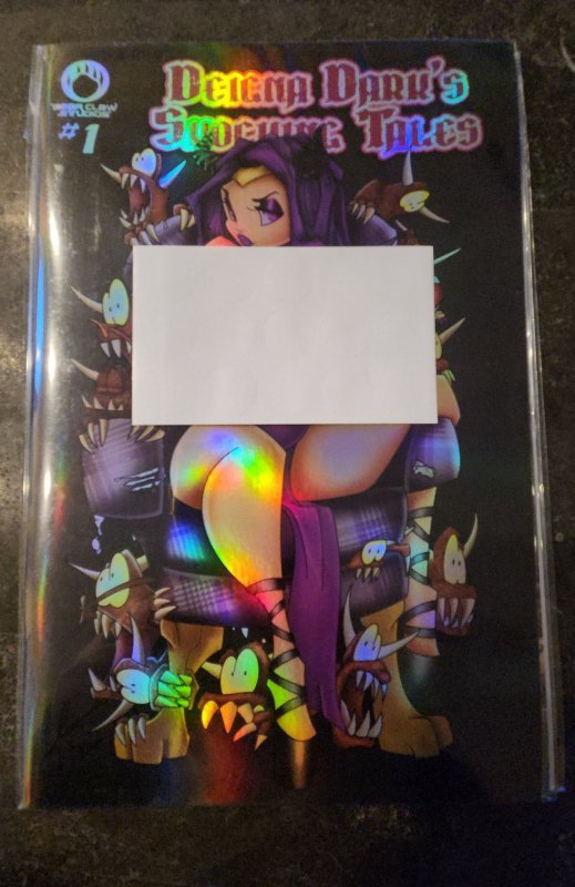 DEIGNA DARK'S SHOCKING TALES #1 EXCLUSIVE REFRACTOR VARIANT!TOPLESS!