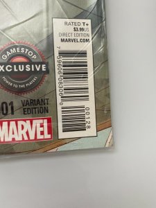 INVINCIBLE IRON MAN # 1 GAMESTOP VARIANT EXCLUSIVE Poly Bagged Quality Seller