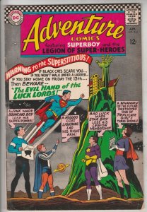 Adventure Comics #343 (Apr-66) FN/VF Mid-High-Grade Legion of Super-Heroes (S...