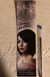 Gray Ghost signed by author Tamara Grantham bookmark