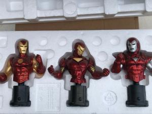 Iron Man 3 pack Silver Centurion Modern Retro Marvel Bowen Mini Bust 2235/2500