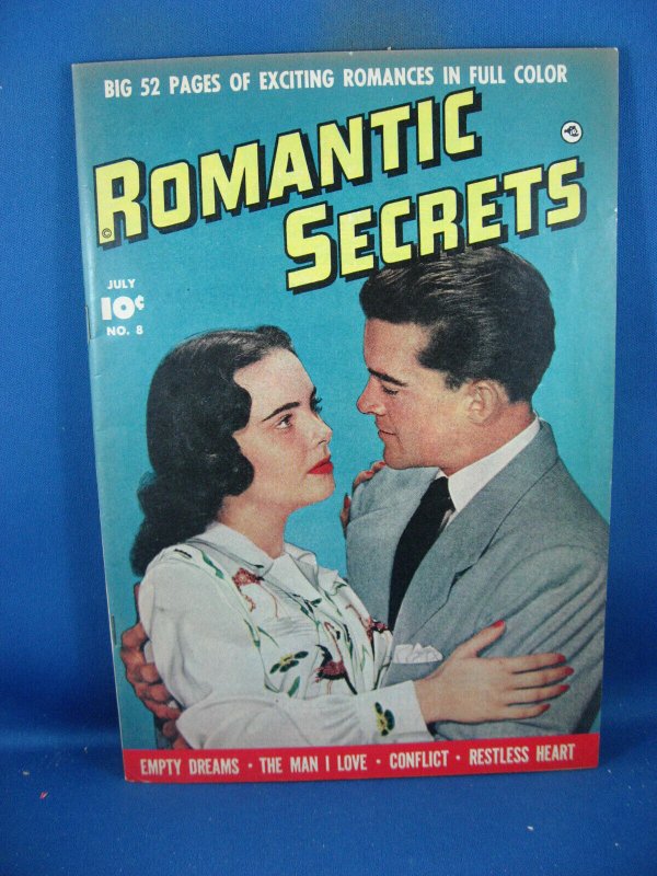 ROMANTIC SECRETS 8 VF GOLDEN AGE PHOTO CVR FAWCETT