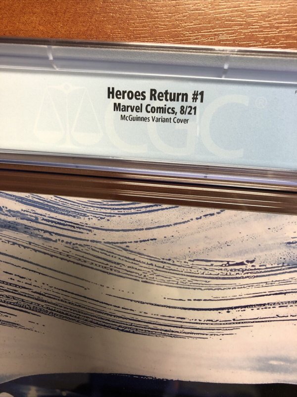 Heroes Return #1 (CGC 9.8) (2021) McGuinnes Variant Cover Census 2!!