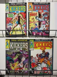 Kickers Inc. #1-4 (Marvel 1986) Football Player Superheroes in the New Universe!