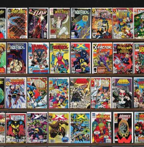 Huge Lot 150+ Comics with X-Factor, Wolverine, Thunderstrike, Wolfpack & More!