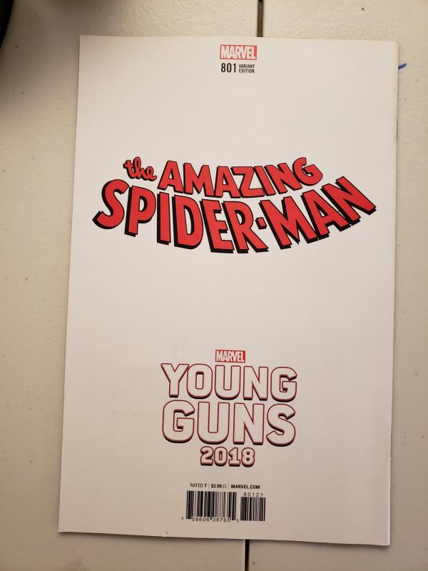 The Amazing Spider-Man #801 Young Guns Variant Cover (2018)