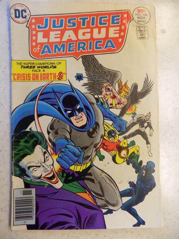 JUSTICE LEAGUE OF AMERICA # 136 DC JOKER COVER ACTION ADVENTURE