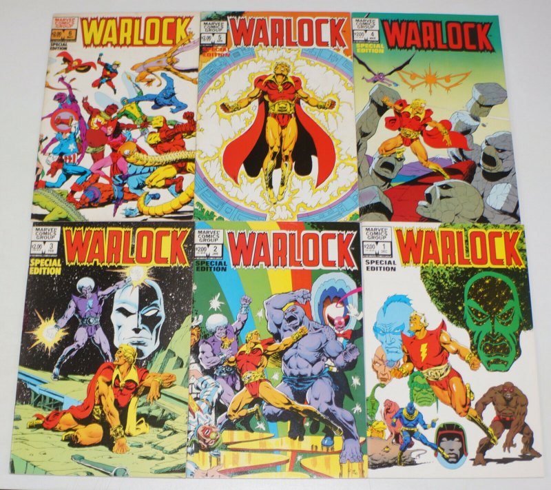 Warlock vol. 2 #1-6 FN complete series - strange tales 178 - special edition set