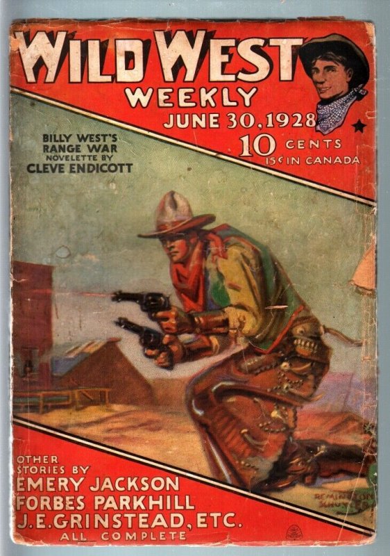 WILD WEST WEEKLY-6/30/1928-PULP-BILLY WEST G