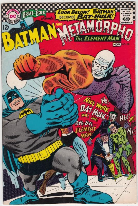 Brave and the Bold, The #68 (Nov-66) NM- High-Grade Metamorpho, Batman