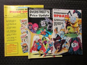 1982-89 Overstreet's Comic Book Price Update #1 3 11 LOT of 3 VG+/FN-