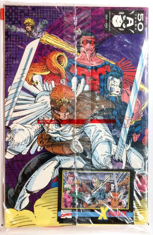 X-Force #1 Direct Edition (NM-, 1991) X-Force Card Inside
