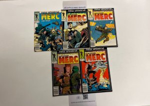 5 Mark Hazzard Merc Marvel Comics Books #7 9 10 11 12 New Universe 14 JW3