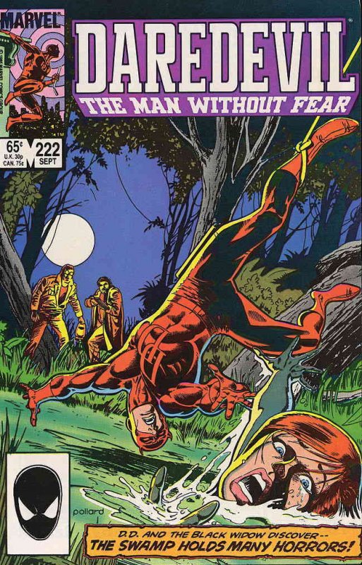 Daredevil #222 VG ; Marvel | low grade comic September 1985 Black Widow