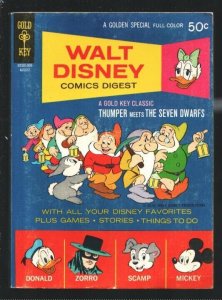 Walt Disney Comics Digest #24 1970-Donald Duck-Peter Pan-Thumper-Zorro-Alex T...