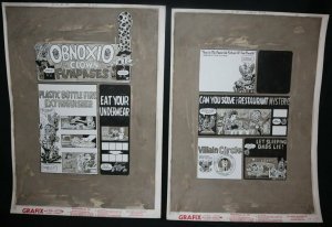 Crazy #84 pgs.40 & 41 - Obnoxio the Clown 2pg Set - 1982 art by Alan Kupperberg