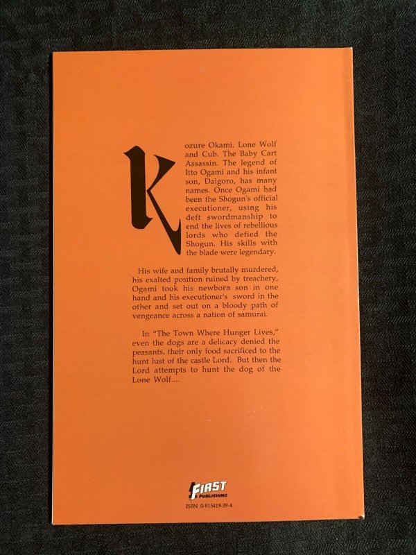 1988 LONE WOLF AND CUB by Koike & Kojima #19 VF+ 8.5 1st First Pub.