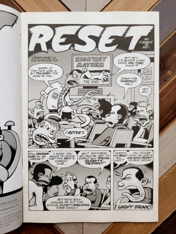 Reset #1 (of 4) 2012 Dark Horse (VG/FN 5.0) Peter Bagger / Underground Comics