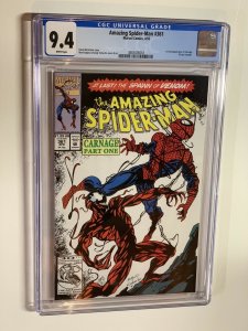 amazing Spider-Man 361 CGC 9.4 WP Marvel 1992 first carnage 018
