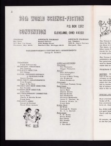 1966 TriCon 24th Wolrd Sci-Fi Convention Progress Report #2 - HTF (8.0)