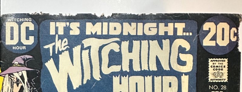 (1973) WITCHING HOUR #28! Classic NICK CARDY Christmas Cover! RARE! HTF!