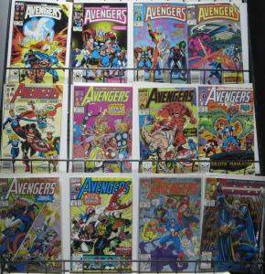 AVENGERS 1980s-1990sSAMPLER! Marvel, 29 issues! F/+ Roger Stern! John Buscema