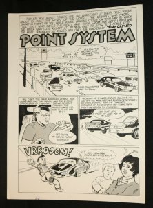 The Road Bully: Tony Caputo in Point System Road Rage art by Rick Brooks 