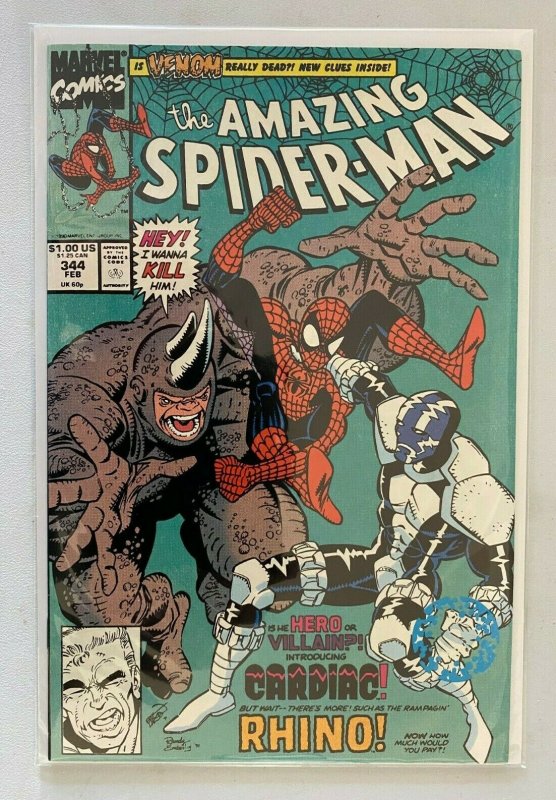 Amazing Spider-Man #344 1st appearance Cletus Kasady aka Carnage 8.0 VF (1991) 