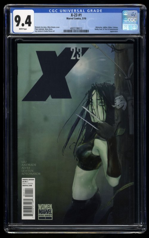 X-23 One-Shot (2010) #1 CGC NM 9.4 White Pages Women of Marvel!