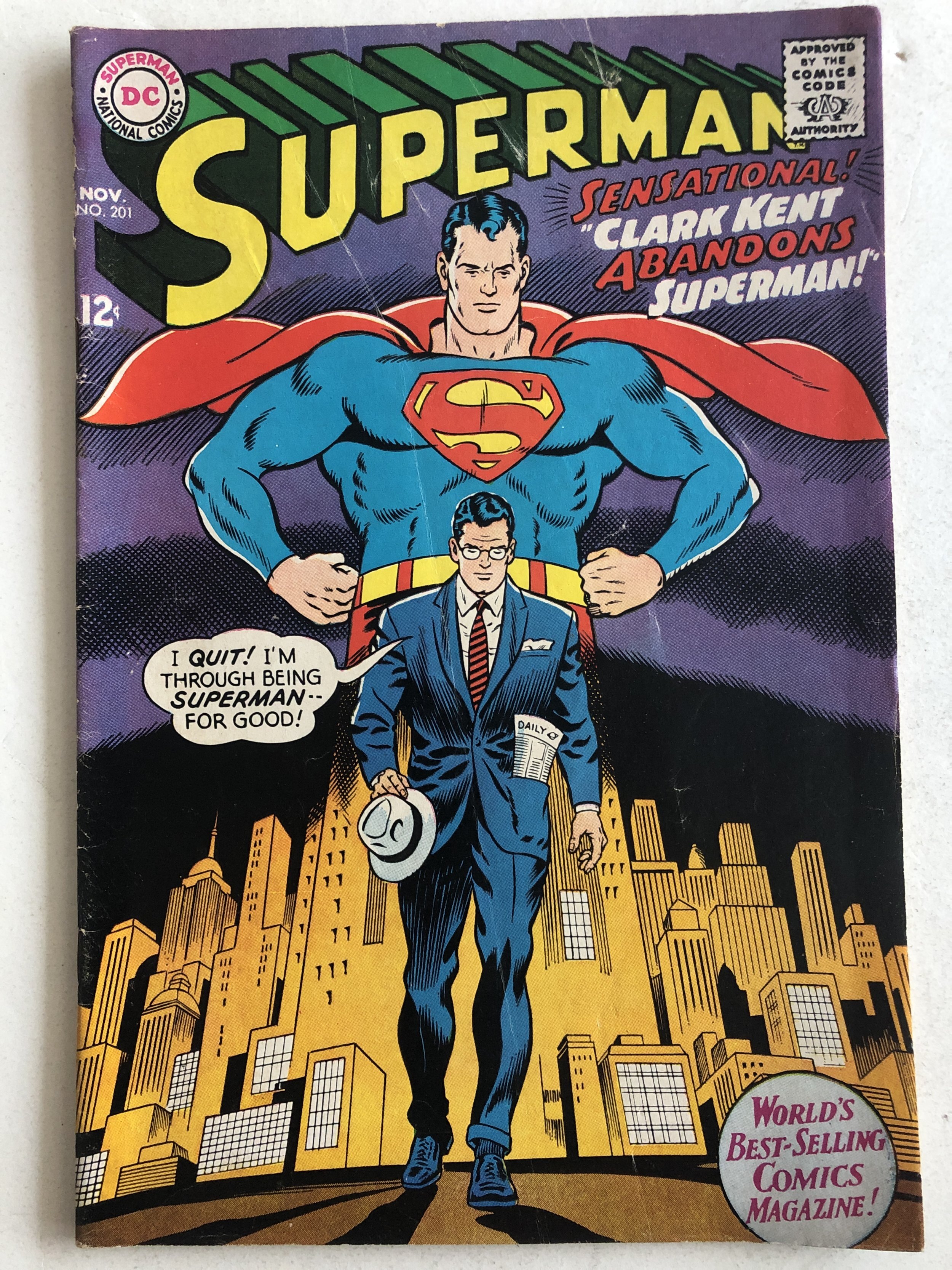 Superman 201,F, great robot scenes& TV show Batman ad | Comic Books -  Silver Age / HipComic