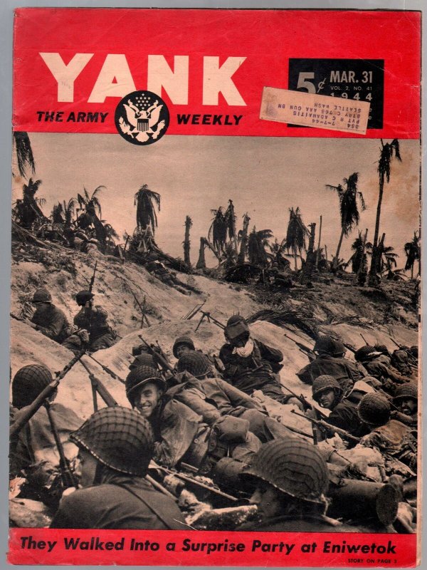 Yank 3/31/1944-Army Weekly-Sad Sack-Invasion cover-mental breakdowns-VG