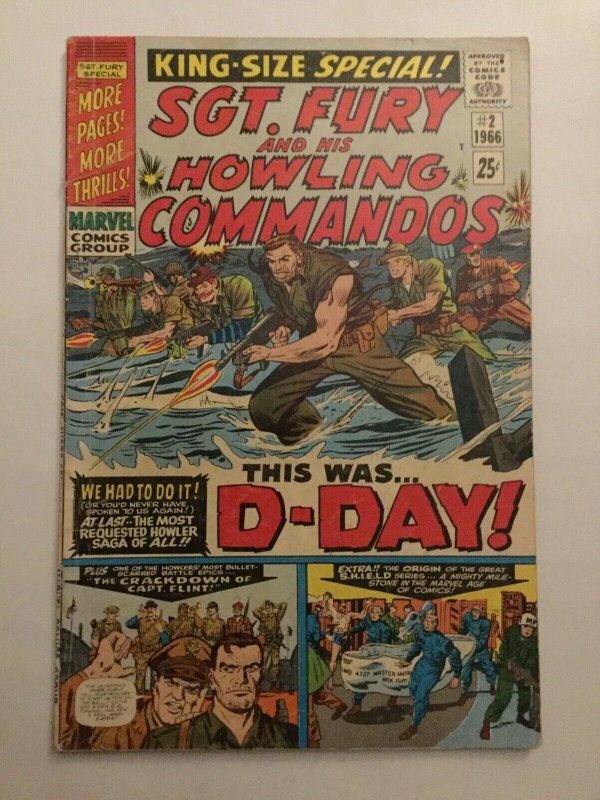 Sgt Fury And His Howling Commandos King-Size Special 2 Very Good/fine 5.0 Marvel