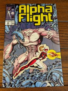 Alpha Flight #56 (1988) VF 8.0 Sasquatch Vindicator Box Purple Girl