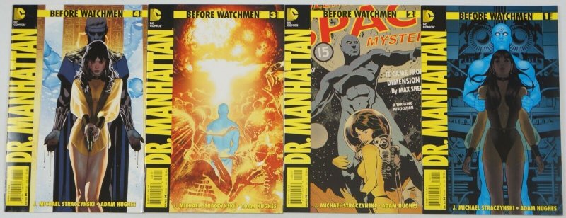 Before Watchmen: Dr. Manhattan #1-4 VF/NM complete series - straczynski - hughes