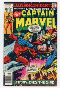 Captain Marvel #57 (1968 v1) Pat Broderick Thor VF+