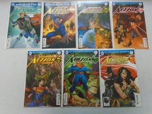 Action Comics lot 21 different #960-991 variant covers avg 8.5 VF+ (2016-18)