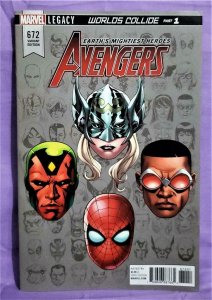 Mark Waid AVENGERS #672 Mike McKone Incentive Legacy Variant CVR (Marvel, 2017)!