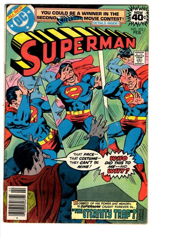 5 Superman DC Comic Books #330 331 332 333 334 Bizarro Lois Lane Metropolis BH20